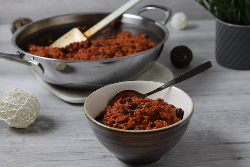 Chili con Carne in der Edelstahl-Wokpfanne von Pampered Chef®