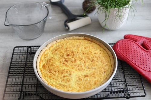 Quiche Lorraine - Lothringer Specktorte in der runden Ofenhexe von Pampered Chef®