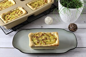 Mini-Zwiebelkuchen in der Mini-Kastenform von Pampered Chef®