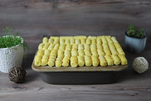 Currymedaillons mit Kroketten aus dem Grundset von Pampered Chef®