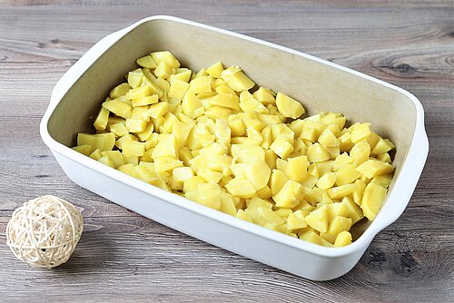 Spargel-Kartoffel-Gratin aus der Ofenhexe von Pampered Chef®