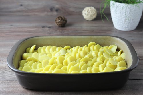 Lachs-Kartoffel-Gratin in der Ofenhexe von Pampered Chef®