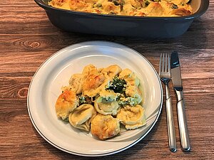 Tortellini-Brokkoli-Gratin aus der Ofenhexe von Pampered Chef®