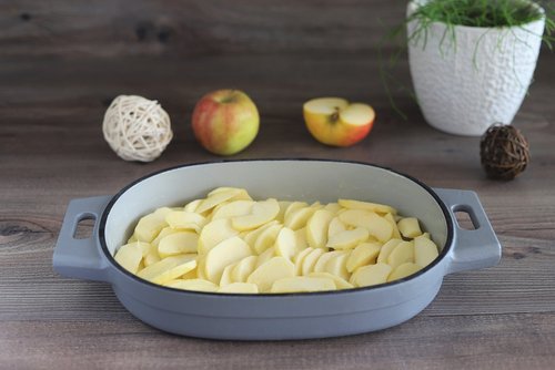 Apfel-Crumble im gusseisernen Baker von Pampered Chef®