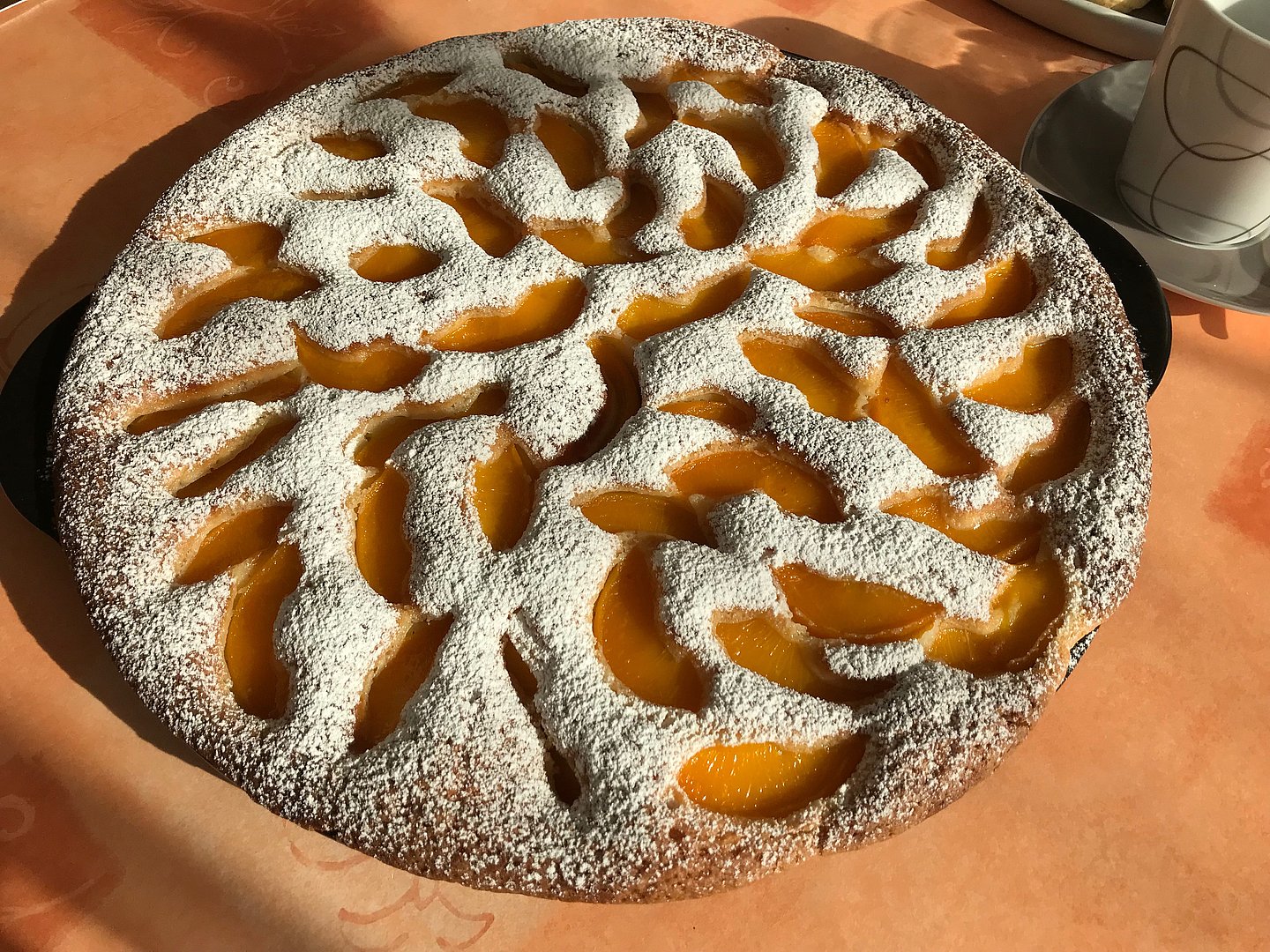 Obstkuchen auf dem Rockcrok Grillstein von Pampered Chef®